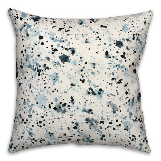 Blue & Navy Speckles Indoor/Outdoor Pillow